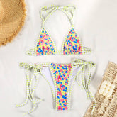 CONTRAST PRINT STRAPPY BIKINI SWIMSUIT_CWMW0240