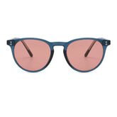 FASHIONABLE FAUX ACETATE ROUND FRAME SUNGLASSES_CWASG0506