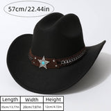 Ven Western Cowboy Hat With Turquoise Star Band_Cwah3661