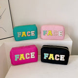 NEW HIGH VALUE LETTER HAND HELD COSMETIC BAG_CWAB4448