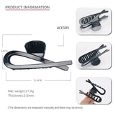 12 4CM LARGE RETRO ACETATE CLIP SHARK CLIP_CWAHA4263