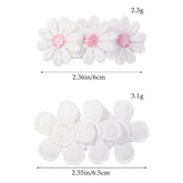 CHILDRENS PETAL FLOWER BLACK AND WHITE HAIRPIN_CWAHA2346