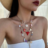 BOHEMIAN HEAVY CHAIN VINTAGE STACKING NECKLACE_CWMM3178