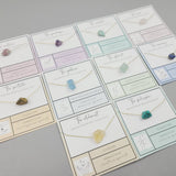 NATURAL STONE PENDANT NECKLACE WITH CARD_CWAJE1049