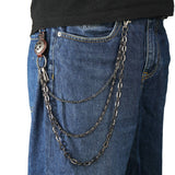 Vintage Five-Pointed Star Leather Pants Chain_Cwmm4830