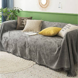 White Sofa Cover Blanket Full Wrap Design_Cwmm9637