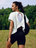 Womens Back Sports Yoga Top
