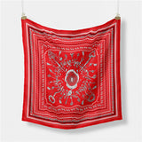 FAUX SILK PAISLEY PRINT SCARF VINTAGE NECK WRAP_CWASC0654