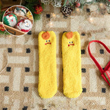 SANTA CLAUS FUZZY CHRISTMAS SOCKS GIFTS FOR WOMEN_CWMS0766