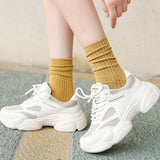 AUTUMN AND WINTER RETRO MID CALF SOCKS_CWMS0986