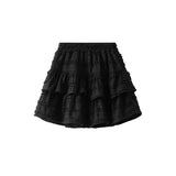 BALLET INSPIRED BLACK A LINE CAKE SKIRT_CWBMS0343