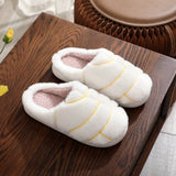 Unisex Concha Bread Furry Indoor Slippers_Cwshf00218