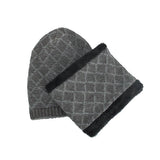 Velvet Suit Diamond Bib Pullover Hat Knit Hat