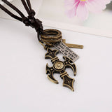 SIMPLE CREATIVE ADJUSTABLE COWHIDE NECKLACE_CWMM4595