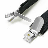 MULTICOLOR SOLID COLOR SUSPENDER CLIP BOW TIE SET_CWMM1105