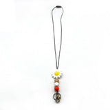 SIMPLE SILICONE BEAD FLOWER LANYARD KEYCHAIN_CWMM1578