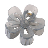 Matte Acrylic Flower Hair Claw Clip For Women_Cwaha07298