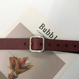 SQUARE BUCKLE SIMPLE TRENDY BELT_CWABE0597