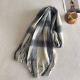 DESIGNER SOFT PLAID FAUX CASHMERE SCARF FOR WINTER_CWASC2326