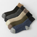 5 PAIRS PER PACK MIXED COLOR MATCHING RETRO SOCKS_CWMS0688