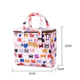 Waterproof Canvas Portable Insulation Bag Bento Bag_Cwab1720