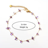 STAINLESS STEEL ANKLET WITH COLORFUL STONE BEADS_CWAJE4612