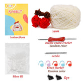HANDMADE YARN RABBIT CROCHET DOLL MATERIAL PACKAGE_CWMM0808