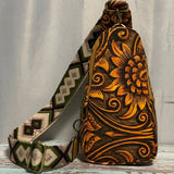 Leopard Print Outdoor Sport Backpack Crossbody Bag_Cwab1398