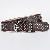 PUNK EYELET BELT WITH PIN BUCKLE AND RIVET_CWABE0610