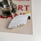 Bird Hair Claw Cetate Swan Peacock & Swallow Clip_Cwaha5763