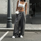 Temperament Everything With Lace Lace Loose Suit Trousers