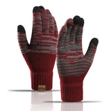 MENS COLORBLOCK OFFSET TOUCHSCREEN GLOVES_CWMM1485
