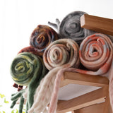 PLAID FLUFFY SCARF WARM TASSEL WINTER WRAP_CWASC0996