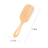 LEAF JELLY COLOR HOLLOW QUICK DRY HAIR COMB_CWAHA1881