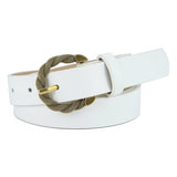Vintage Snake Round Pin Buckle Belt_Cwabe0611