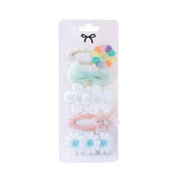DAISY BB CLIP SET PRINTED CUTE FABRIC CLIPS_CWAHA6701