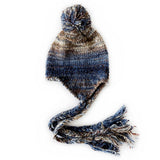 COLORBLOCK KNITTED HAT MIXED COLOR EARMUFFS HAT_CWAH2047