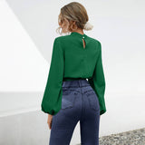 Twisted Lantern Sleeve Design Short Top