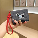 Kawaii Patchwork Mini Trifold Wallet For Girls_Cwab06224