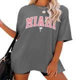 FUNNY LETTER PRINT T SHIRT FOR WOMEN LOOSE FIT_CWTTS1459