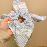 LACE BOW SQUARE SCARF HAIRBAND HAIR ACCESSORY_CWAHA3705