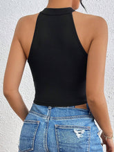 CHINESE KNITTED CHEONGSAM BUCKLE VEST_CWTBLSL0290