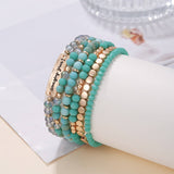 ETHNIC CRYSTAL BEADED BRACELET 6 PIECE SET_CWMM3516