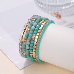 ETHNIC CRYSTAL BEADED BRACELET 6 PIECE SET_CWMM3516