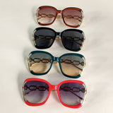BIG FRAME CHAIN FASHION METAL SUNGLASSES_UV400_CWASG0276