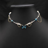 HIGH END BUTTERFLY TEMPERAMENT PEARL NECKLACE_CWAJE3857