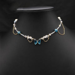 HIGH END BUTTERFLY TEMPERAMENT PEARL NECKLACE_CWAJE3857