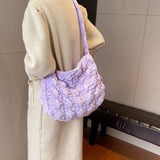 Velvet Puffy Cloud Shoulder Crossbody Bag_Cuab00487