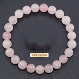 Crystal Natural Stone Beaded Bracelet Unisex_Cwmm11267