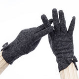 Womens Fashion Bow Touch Screen Gloves_Cwmm1555